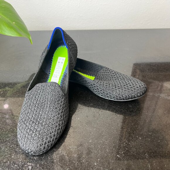 Rothy's Black and Blue Loafers - Picture 8 of 9